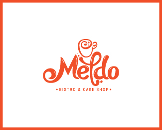 Meldo Bistro & Cake Shop Logo Design