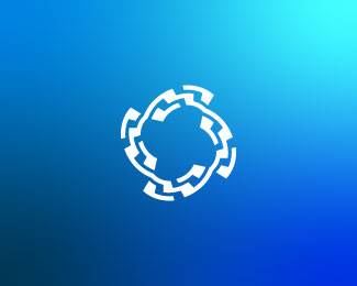 Letter O Tech Logo