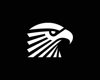 minimal eagle head logo