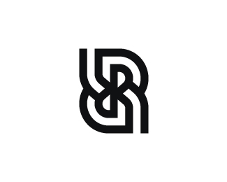 Ambigram Letter RR Logo