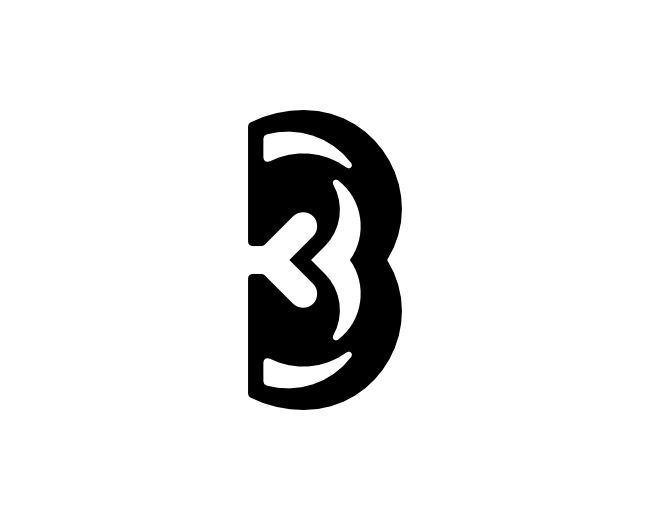 Letter B B3 Logo