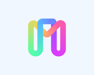 Gradient m logo