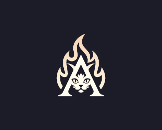 A Flame Cat Monogram