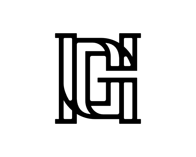 Letter GH HG Logo