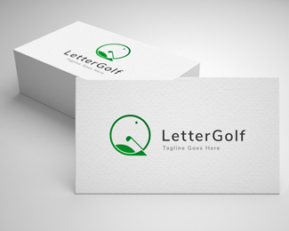 letter golf logo