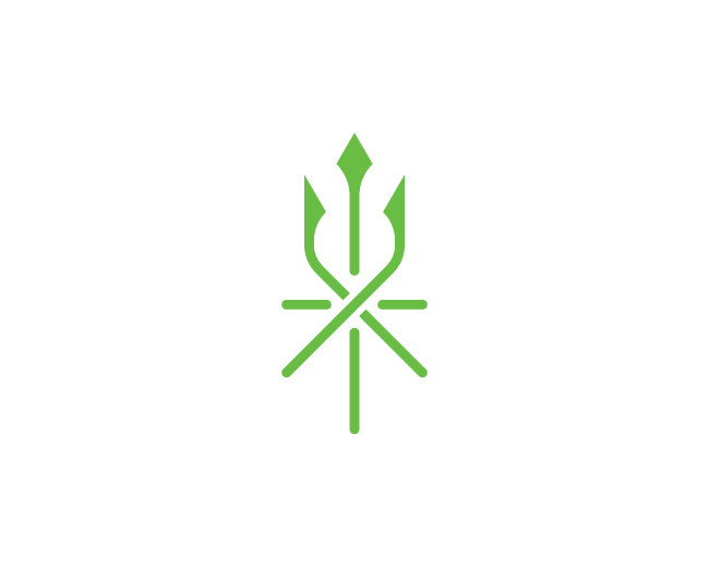 Trident Cannabis Logo
