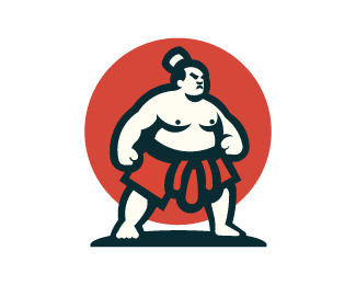 Iconic Sumo Warrior Logo