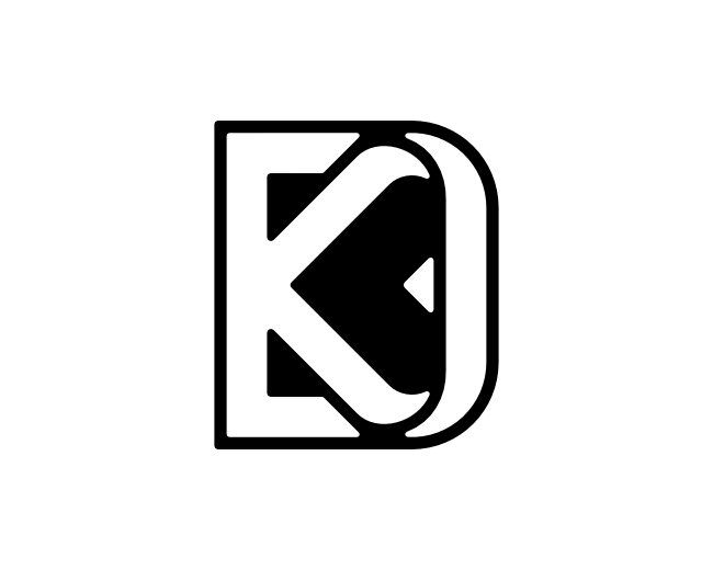 Letter DK KD Logo