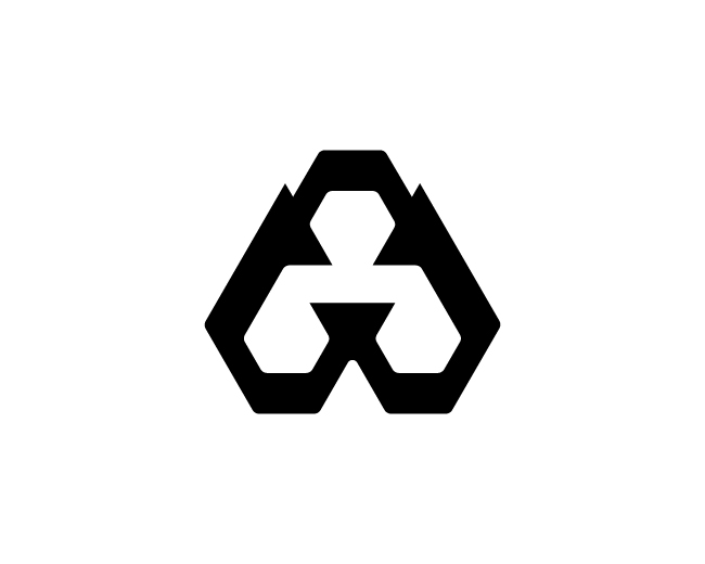 Letter A Geometric Logo