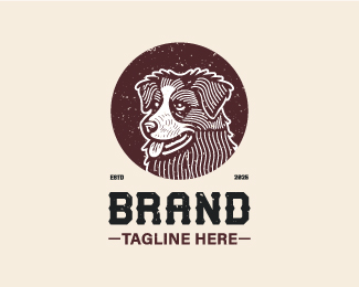 Vintage dog logo