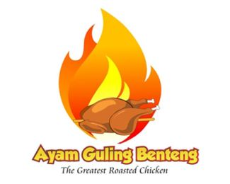 Logo Rumah Makan Ayam Guling Benteng
