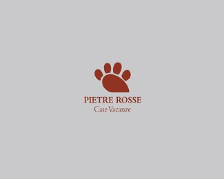 PIETRE ROSSE logo design