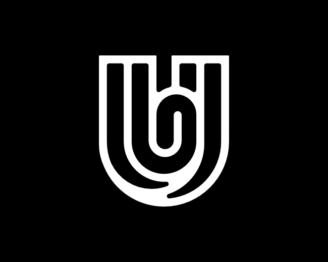 Letter U Clip Logo