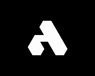Letter A Geometric Logo