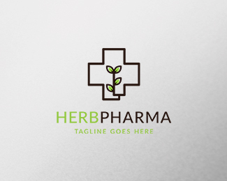 Herbal Pharmacy Logo Template Design