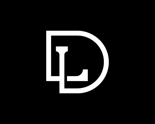 Minimal Dl Or Ld Logo