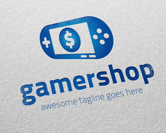 Gamer Shop Logo Template
