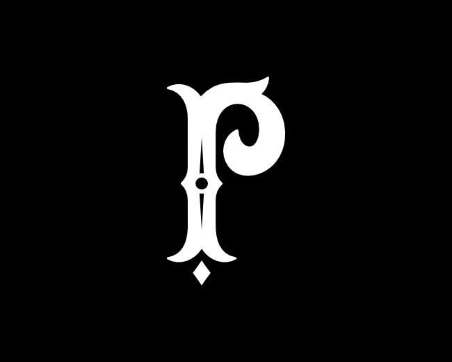 Ornament P Letter Logo