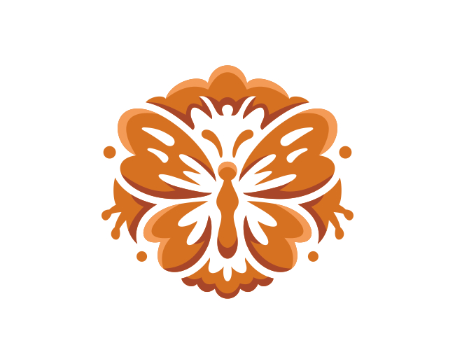 Butterfly Leaf Flower Beautiful Logo