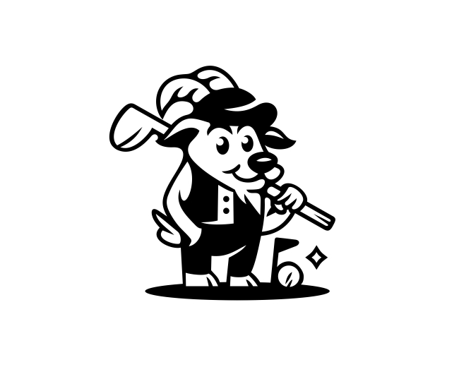 Goat Golf Sports Mascot Logo
