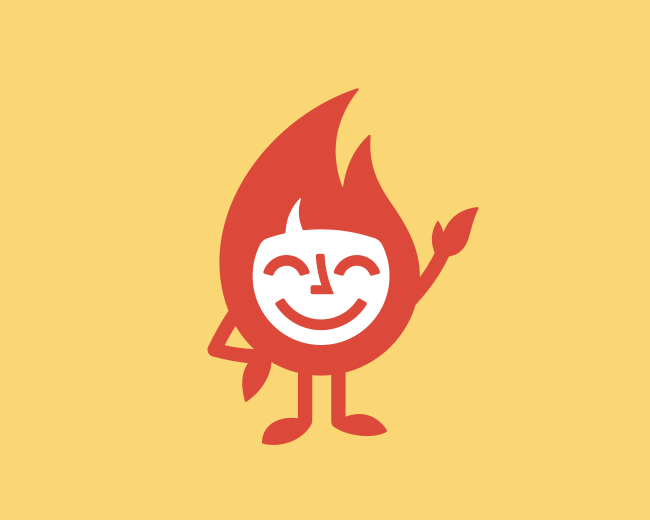 Flame Character ðŸ“Œ Logo for Sale