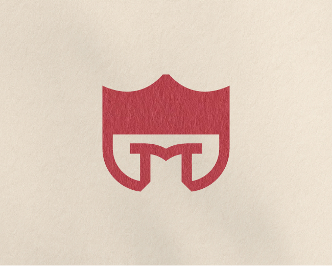 Modern Letter M Shield Logo Security & Tech Brand