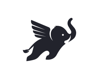 Elephant Flying Logo