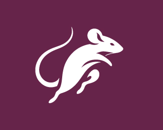 Modern And Elegant White Mouse Logo