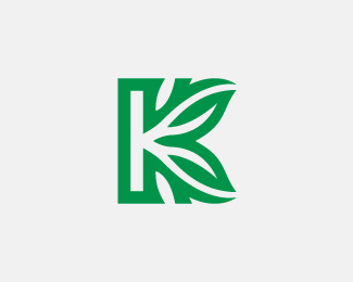 Letter K Eco Logo