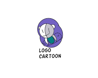 cartoon logos are good for clothes, stickers, bags