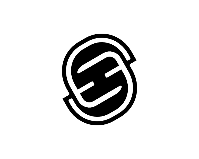 Initial HS Initial SH Dynamic Line Monogram Logo