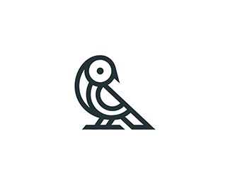Modern bird logo