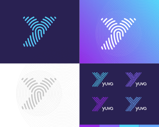 yuva y letter logo icon