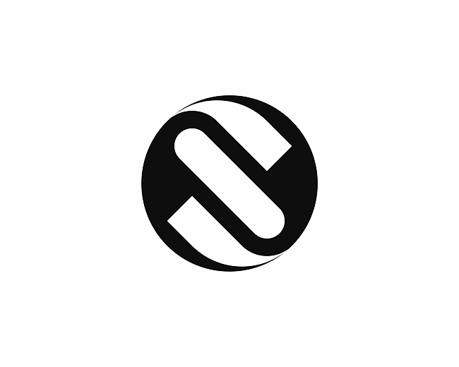 Circular Geometric S Logo Design for Sale