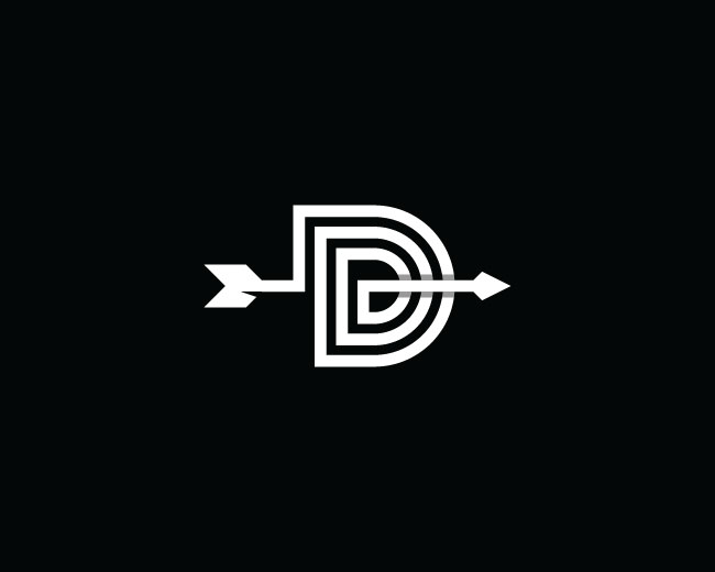 Letter D With Arrow Logo