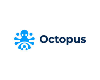 Octopus logo design & grid