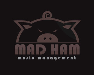 Mad Ham Music Management logo concept