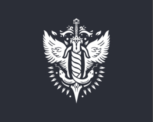 Winged Snake Sword Logo