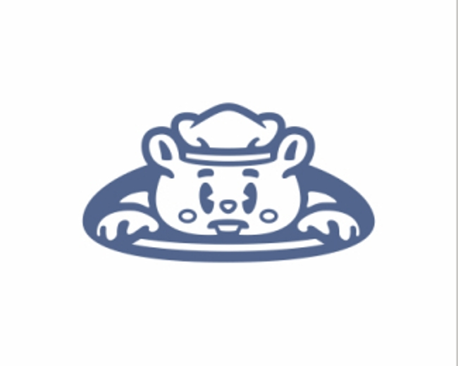 Hamster Peeking Cute Logo