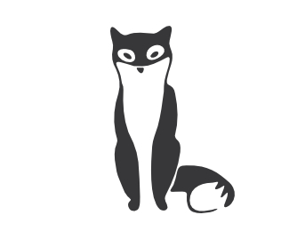 Negative Space Fox Logo Design