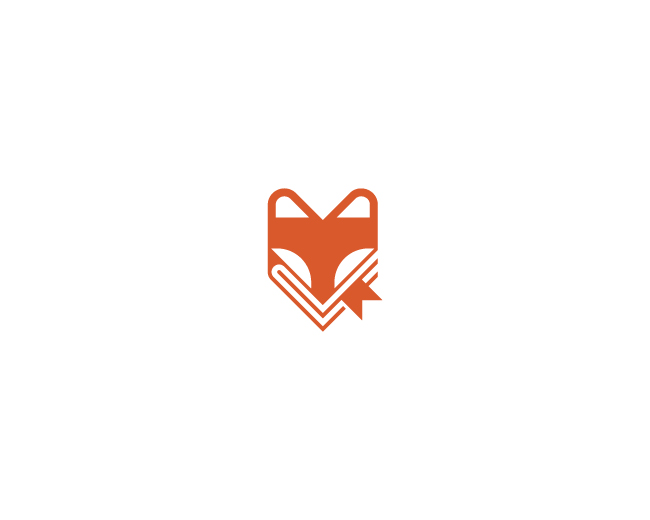 Simple Fox Book Logo