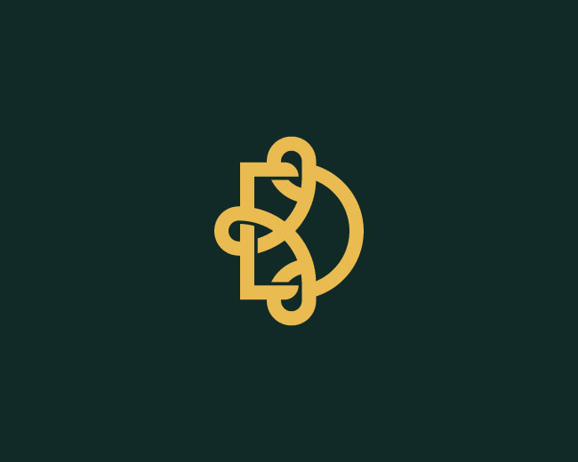 Letter D And K Monogram Logo
