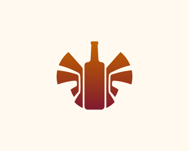 Wine logo Bar & Alcohol Brand Identity