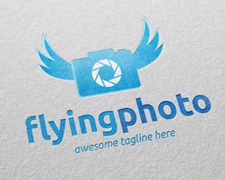 Flying Photo Logo Template