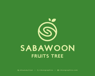 Sabawoon Fruits Tree Logo