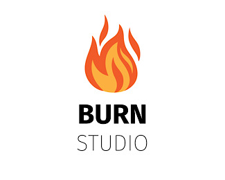 Burn Studio logo design