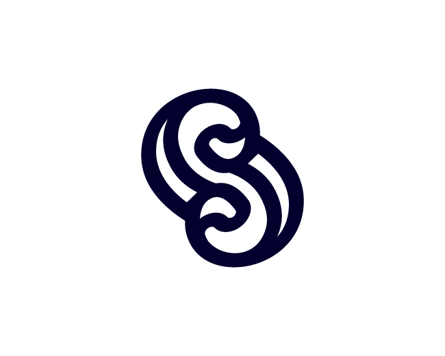 Modern S Letter Knife Logo