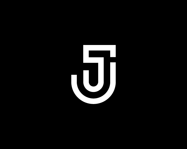 JS Monogram Letter SJ Logo Mark