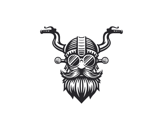 Viking Biker Logo