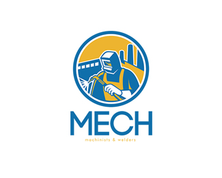 Mech Machinist and Welder Fabricator Logo
